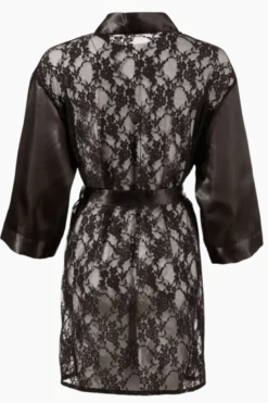 Kimono Satin und Spitze