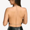 Neckholder Top schwarz