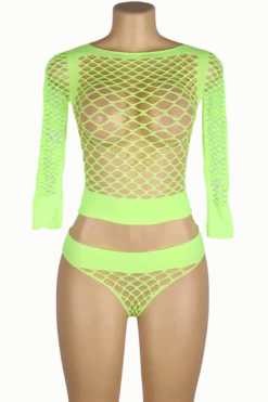 Netz-Set neongrün
