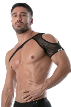 Schulter Harness mit Netz schwarz