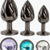 spiralförmiges Analplug Trio Metall